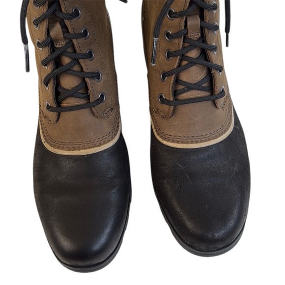 EUC Sorel Leather Emelie 1964 Boots Waterproof
Khaki Black Size 10.5 Rtl. $160 - Picture 6 of 12